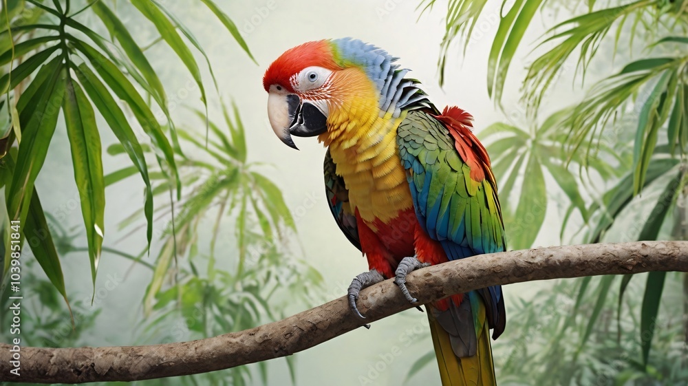 Obraz premium Parrot Banner Template