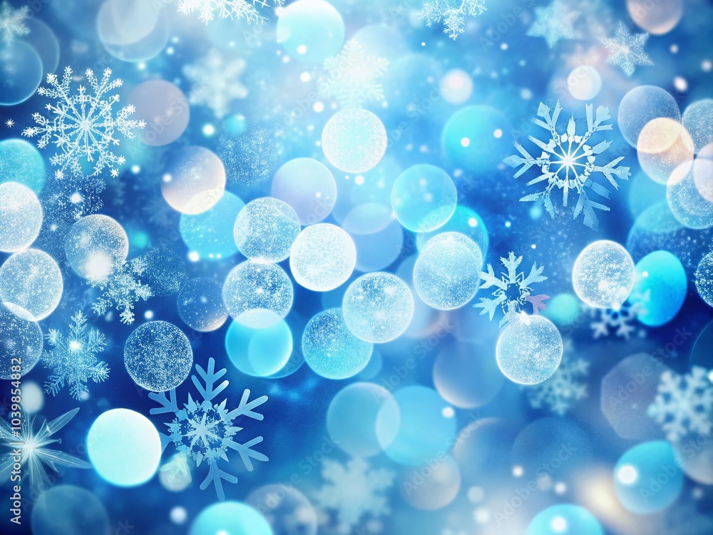 Bright Blue and White Bokeh Background for Christmas Gift Present Designs Bright Blue and White Bokeh Background for Christmas Gift Present Designs
