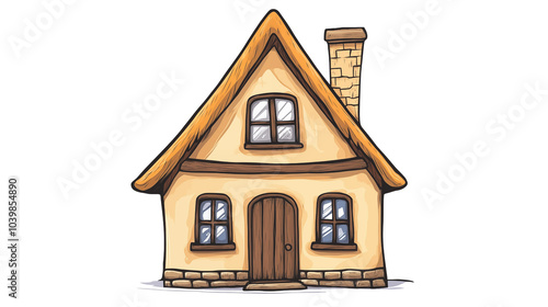 cartoon house illustration

