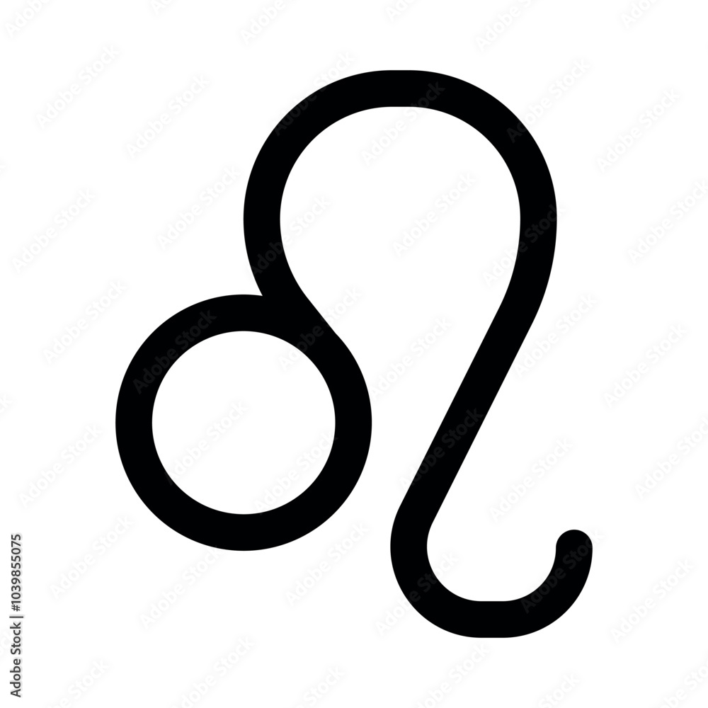 Leo zodiac sign line icon editable stroke symbol Leo zodiac sign line icon editable stroke symbol