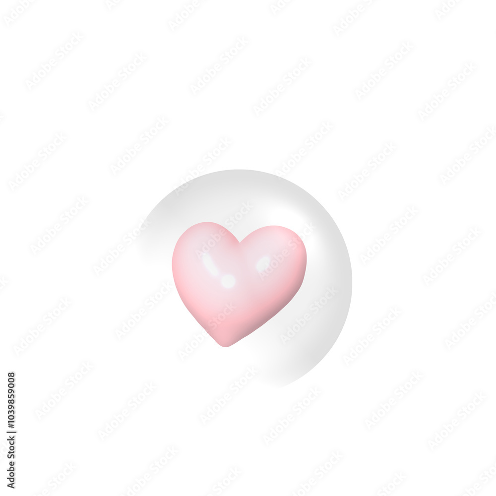 Fototapeta premium heart isolated on white