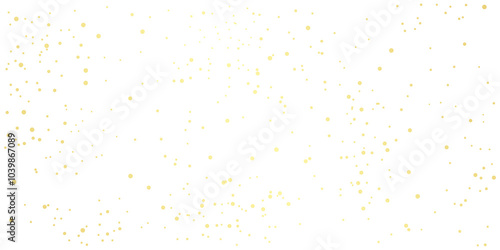 Glowing Golden Confetti Background, Scatter Gold Glitter, Christmas Festive Background