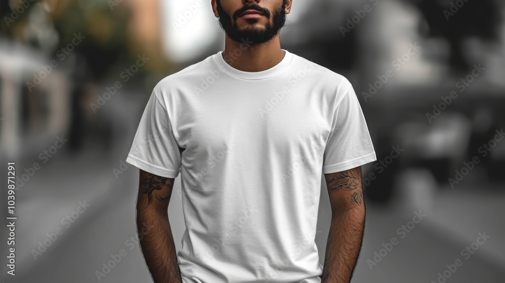 Single Object Blank T-Shirt Mockup on Isolated White Background for Fashion Design Presentations and E-Commerce Listings Single Object Blank T-Shirt Mockup on Isolated White Background for Fashion Design Presentations and E-Commerce Listings