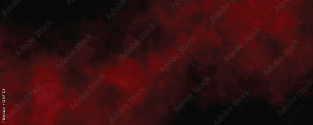 Fototapeta premium Artistic Fiery Red Mist and Smoke Intertwined with Black Darkness for Bold and Passionate Visuals 