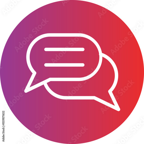 Chat Bubble vector icon style