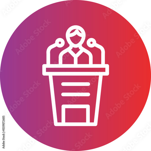 Speech vector icon style