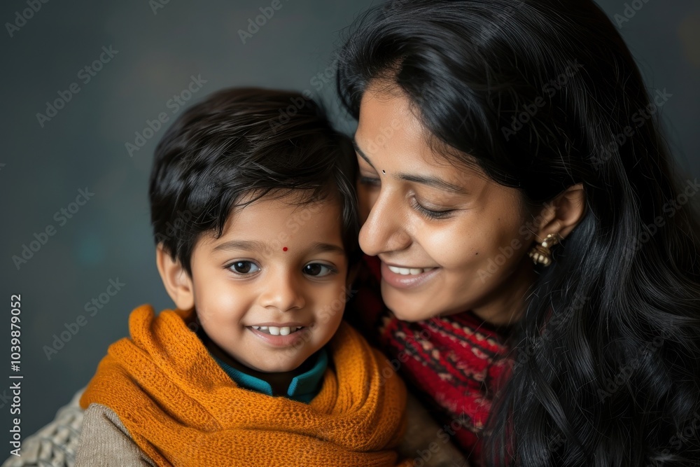 Indian portrait family person. Indian portrait family person.