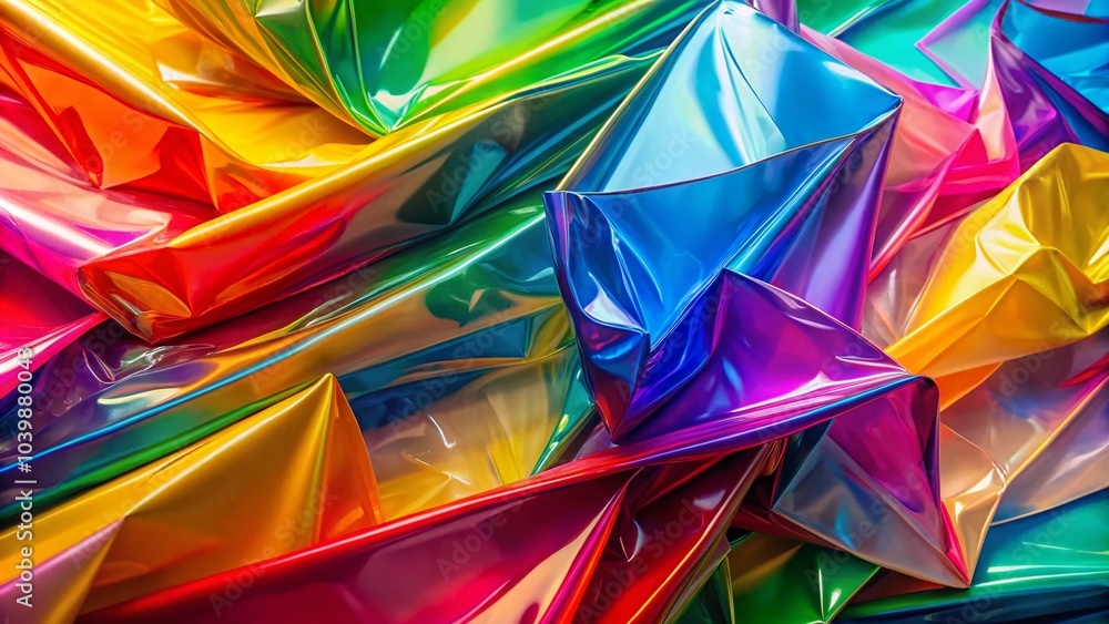 Colorful Abstract Background of Plastic Sheets in 3D Rendering for Creative Design and Digital Art Projects Colorful Abstract Background of Plastic Sheets in 3D Rendering for Creative Design and Digital Art Projects