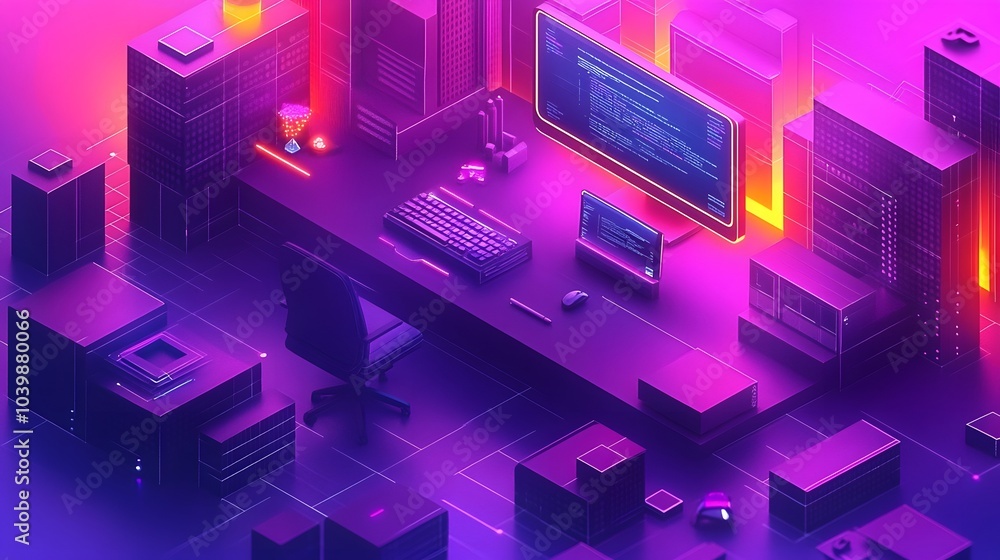 Futuristic workspace with business professionals using digital devices and AI-driven tools for strategy planning Futuristic workspace with business professionals using digital devices and AI-driven tools for strategy planning