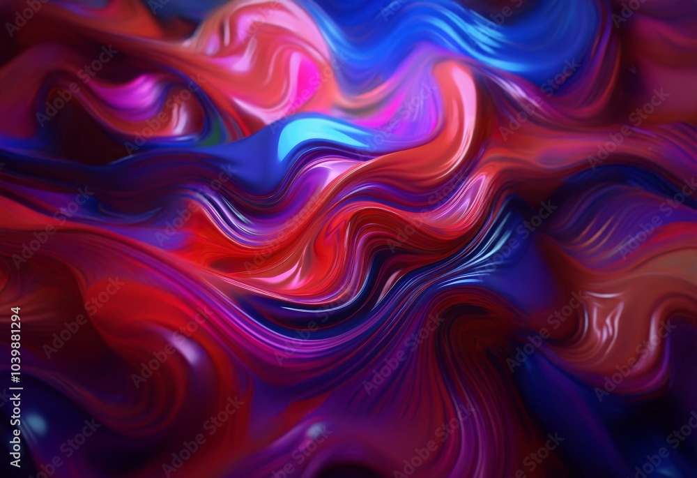 Abstract background with colorful, fluid waves. Abstract background with colorful, fluid waves.
