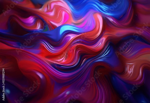 Wallpaper Mural Abstract background with colorful, fluid waves. Torontodigital.ca