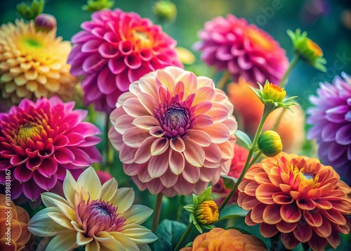 Colorful Cloud Flower Wallpaper - Vibrant Floral Macro Photography for Home Décor and Digital Backgrounds