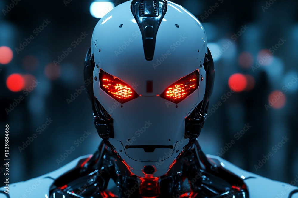 3D Cyborg Enforcer: Half Human, Half Machine Law Enforcer Game Background Wallpaper 3D Cyborg Enforcer: Half Human, Half Machine Law Enforcer Game Background Wallpaper