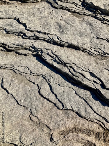 Εκτύπωση καμβά close up of river bedrock