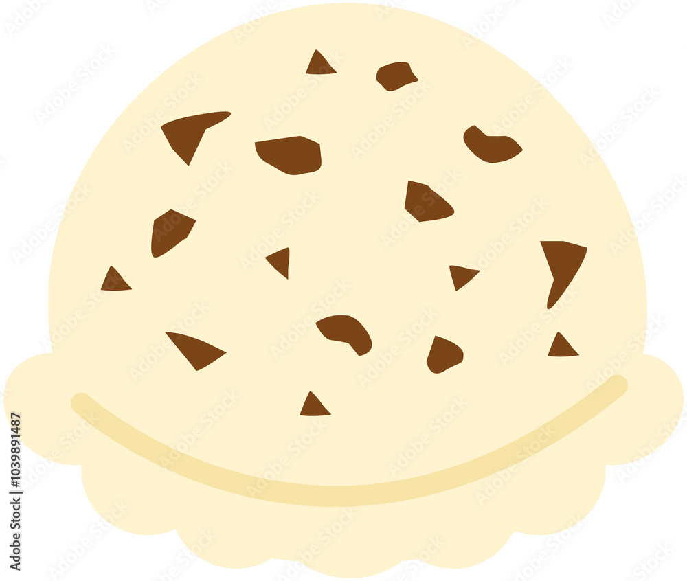 Vanilla Chocolate Ice Cream Icon Vanilla Chocolate Ice Cream Icon