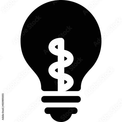 Simple vector icon light bulb