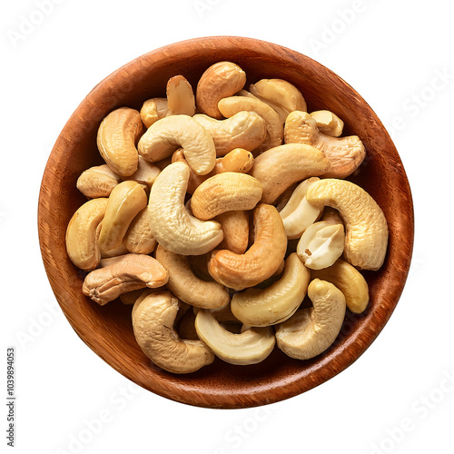 cashew nuts isolated on white background