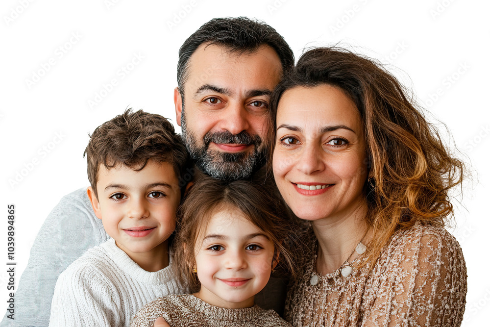 happy family portrait isolated on white background happy family portrait isolated on white background