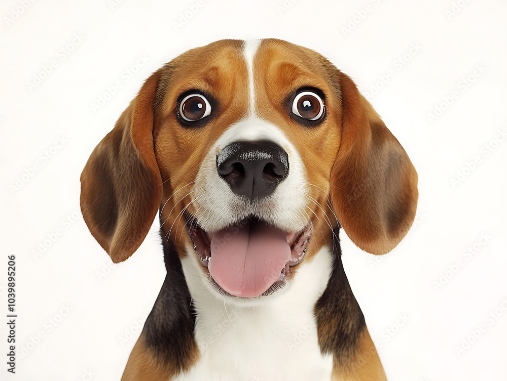 Adorable beagle photorealistic illustration Adorable beagle photorealistic illustration