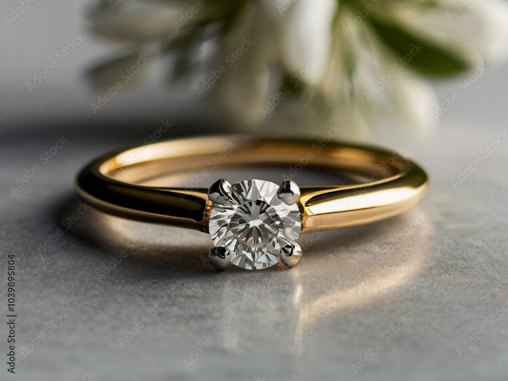 Wedding ring crafted with a radiant diamond. Wedding ring crafted with a radiant diamond.