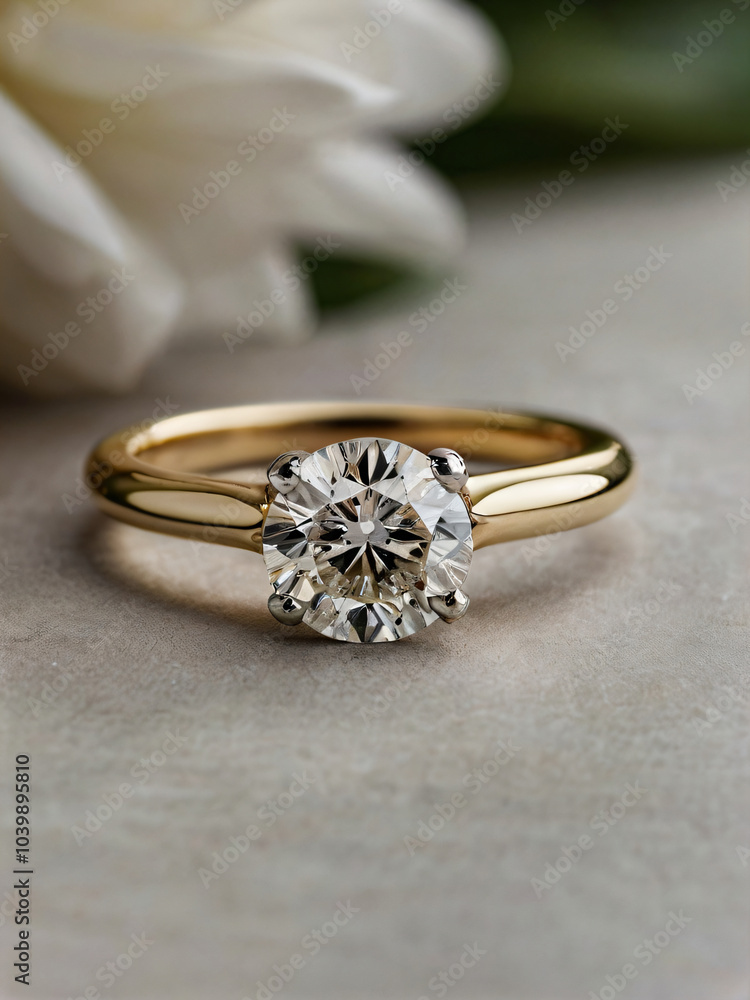 Wedding ring crafted with a radiant diamond. Wedding ring crafted with a radiant diamond.