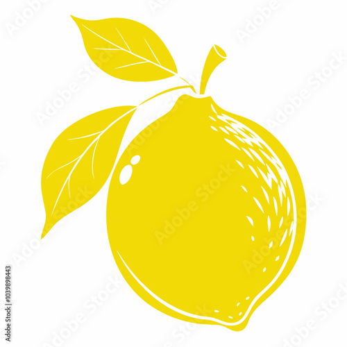 lemon with leaves