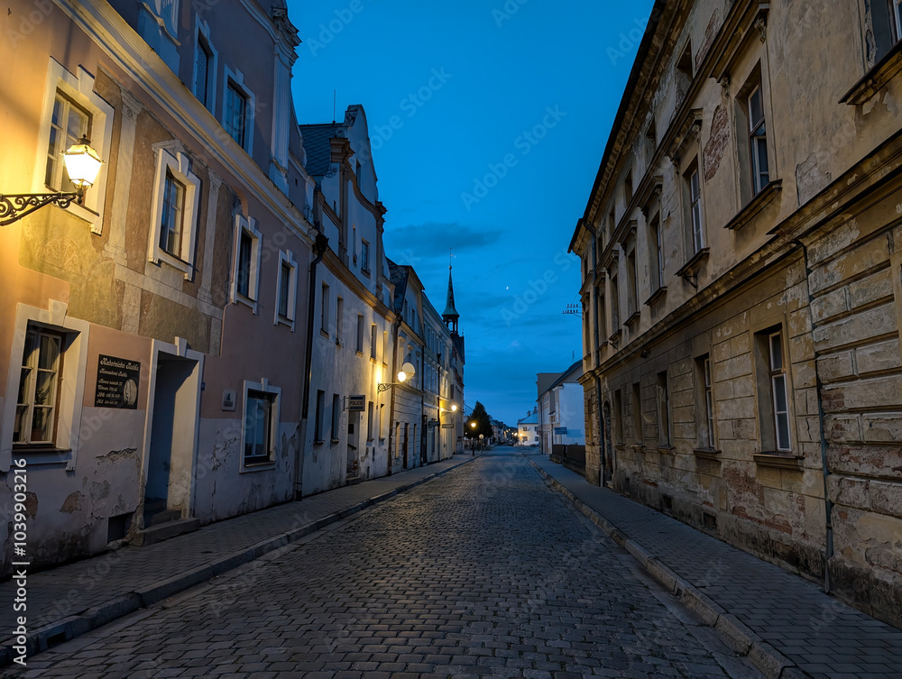 Obraz premium old Vidnava city in Czech republic
