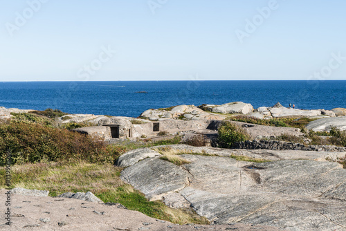 Fjord Landscape with Rocks and Sea in Sandefjord, Norway