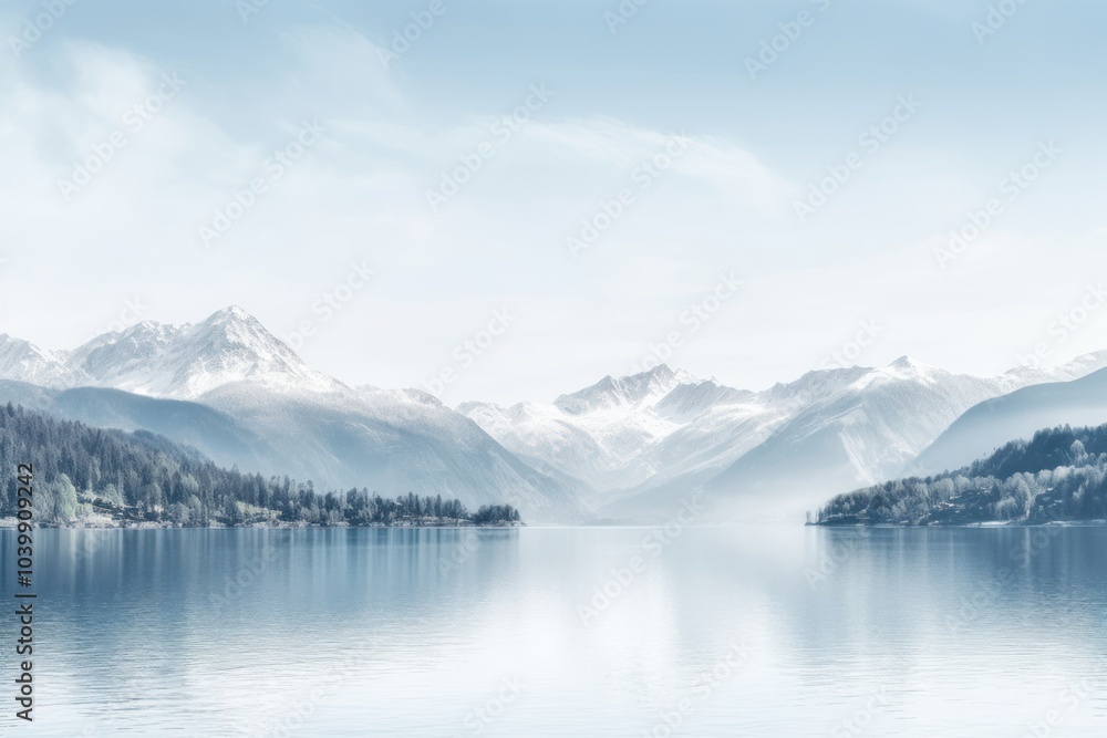 Lake landscape panoramic mountain. Lake landscape panoramic mountain.