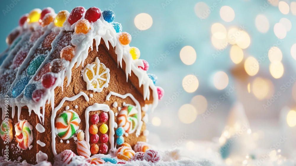 Naklejka premium Gingerbread houses