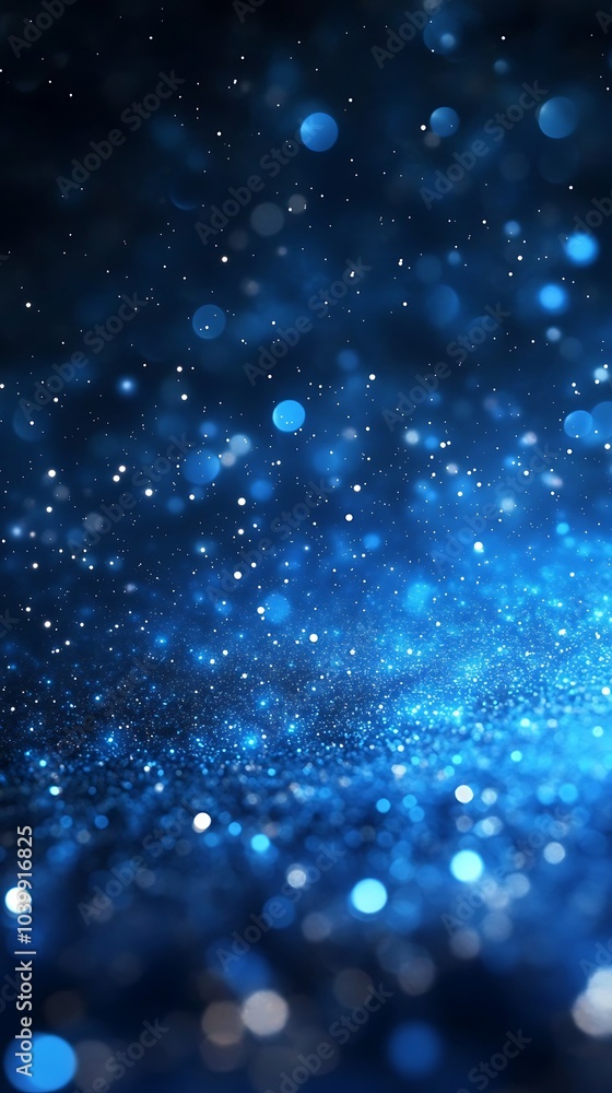 Dark Blue Background Enhanced with Brilliant Particles Dark Blue Background Enhanced with Brilliant Particles