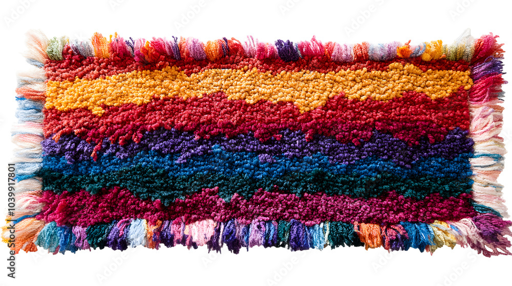 Obraz premium Colorful carpet transparent background