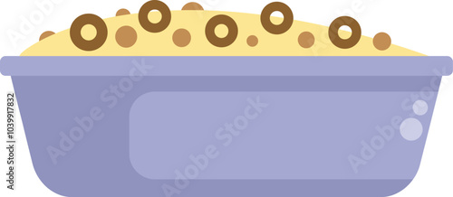 Casserole dish containing food with round pieces inside a baking pan, symbolizing homemade meals and culinary delights