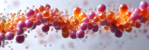 Billede på lærred Detailed digital showcasing the intricate molecular structures and compositions of DNA and RNA,the fundamental building blocks of life and essential components in genetic and biochemical processes