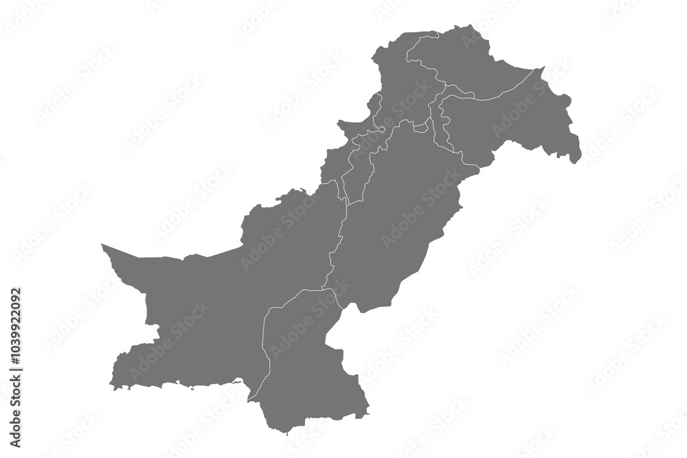Pakistan administrative map. province map of Pakistan, blank Map, empty map of Pakistan. pak, pk Pakistan administrative map. province map of Pakistan, blank Map, empty map of Pakistan. pak, pk