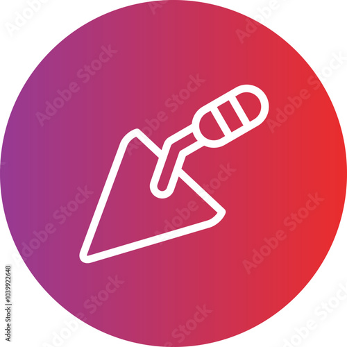 Trowel vector icon style