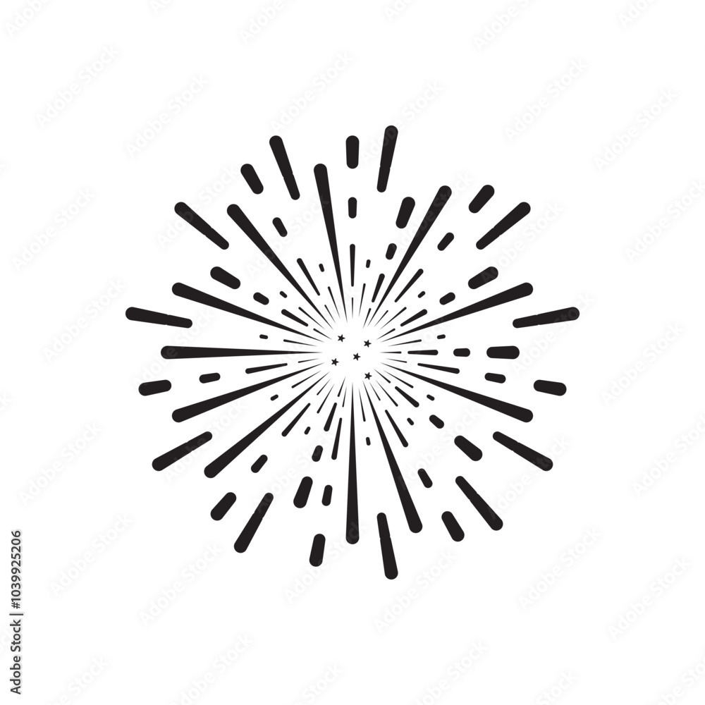 Firework illustration template vector design Firework illustration template vector design