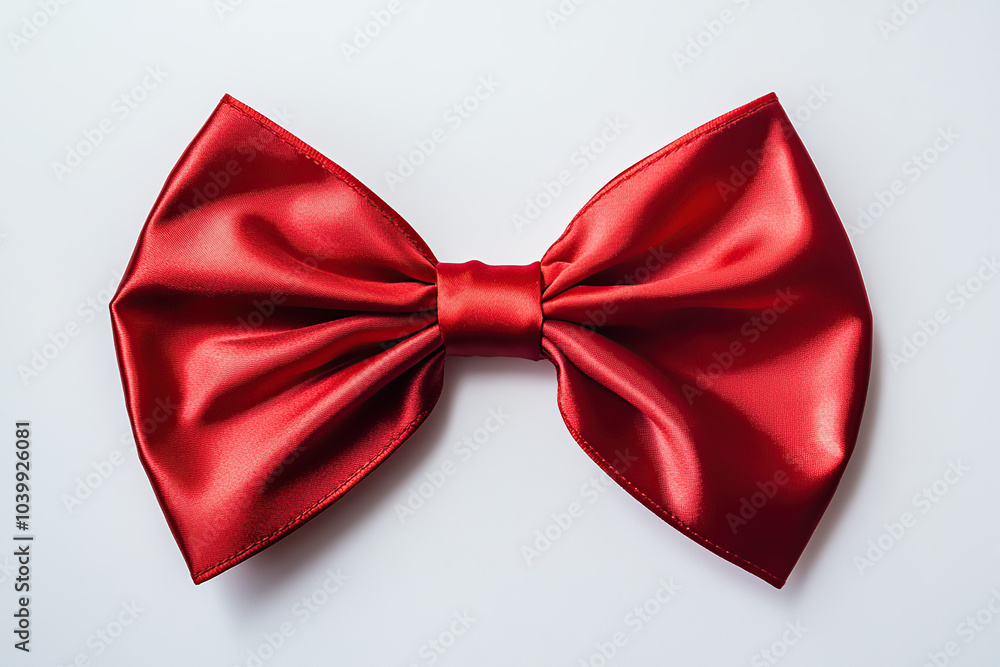 Luxurious Red Satin Gift Bow with Ribbon Luxurious Red Satin Gift Bow with Ribbon
