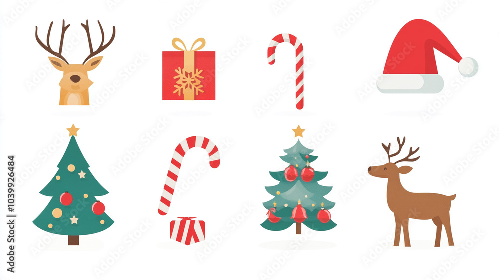 Naklejka premium Christmas illustrations
