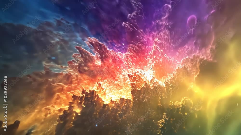 Cosmic Rainbow Nebula Cosmic Rainbow Nebula