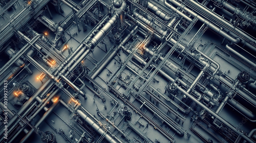 Complex Industrial Pipeline Network Design Complex Industrial Pipeline Network Design
