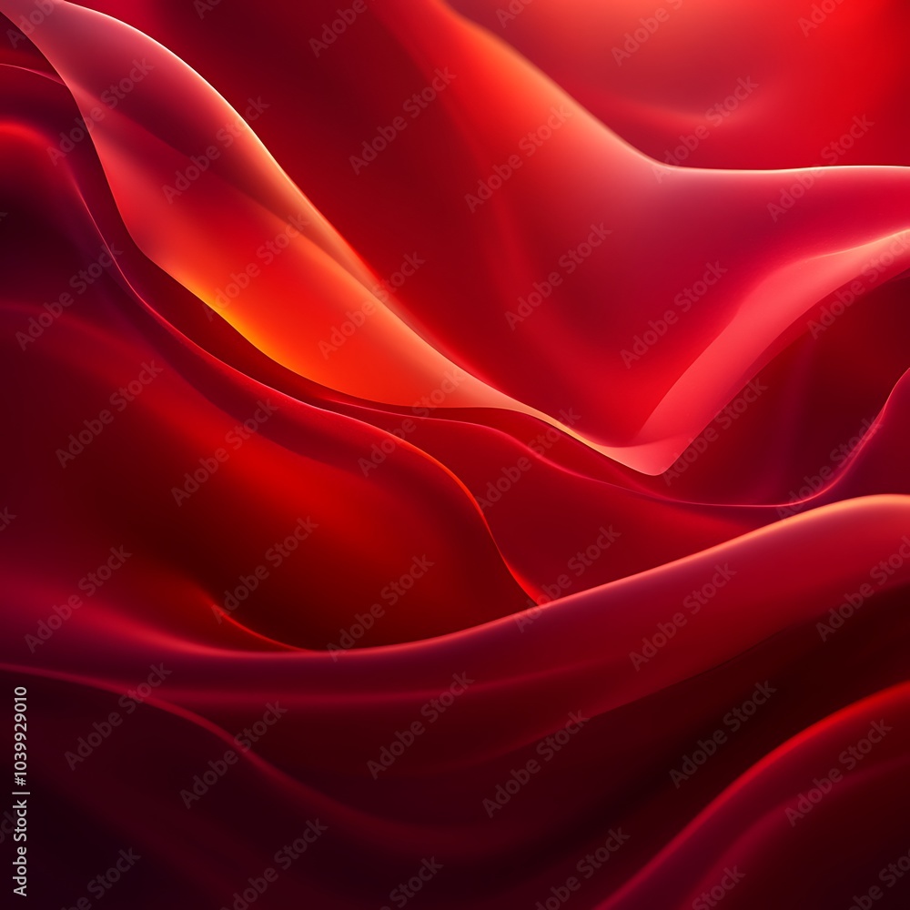 Obraz premium Bold Color Gradient Complementing Vibrant Red Background Creating Visual Harmony Wallpaper