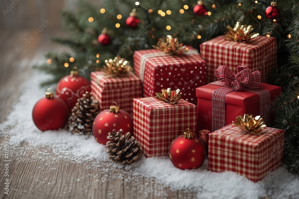 Christmas Shopping - Rote Geschenke as Vouchers Christmas Shopping - Rote Geschenke as Vouchers