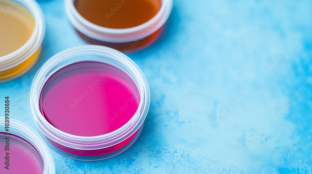 Micrological lab researching microbial resistance in hospital environments side view Highlighting medical microbiology advancements Scifi tone Analogous Color Scheme Micrological lab researching microbial resistance in hospital environments side view Highlighting medical microbiology advancements Scifi tone Analogous Color Scheme
