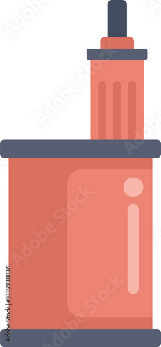 Electronic cigarette device is generating vapor with the help of a modern vaporizer and a battery