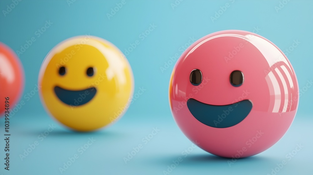 Cheerful 3D Chat Bubble Icon Representing Customer Service or Business Communication Cheerful 3D Chat Bubble Icon Representing Customer Service or Business Communication