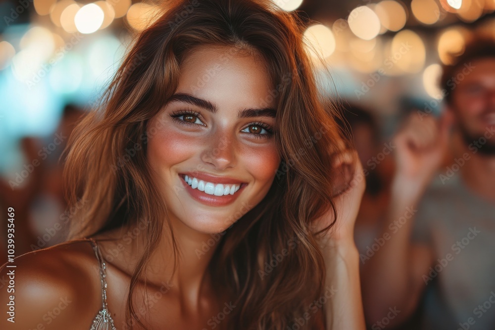 An attractive lady, a stylish gentleman in a modern fashionable luxury place indoors, are enjoying a fun festal occasion. An attractive lady, a stylish gentleman in a modern fashionable luxury place indoors, are enjoying a fun festal occasion.