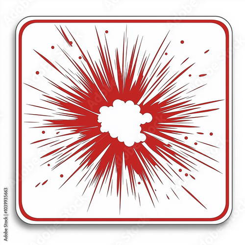 Dynamic Explosion Graphic Illustration