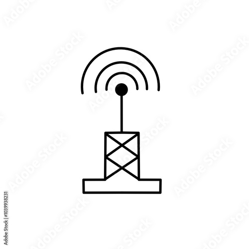 network antenna tower icon