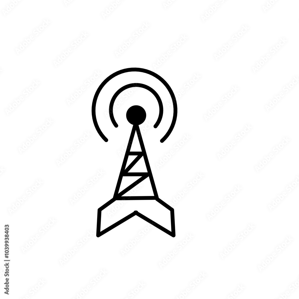 network antenna tower icon network antenna tower icon